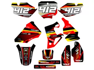 1996-2002 CR 80 SURGE Red Senge kit de gráficos compatible con Honda - Imagen 1 de 10