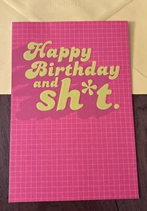 Divertida tarjeta de felicitación de cumpleaños y Sh*t hilarante 5,5” X 8” sello de comedia club - Imagen 1 de 10
