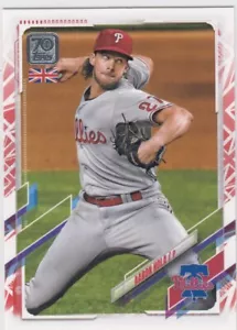 2021 Topps 70th UK AARON NOLA Big Ben paralelo #4 89/99 Filis - Imagen 1 de 1