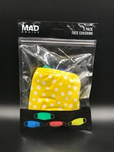NUEVAS máscaras faciales Mad Engine (paquete de 5) lavables talla única para adultos - Imagen 1 de 2