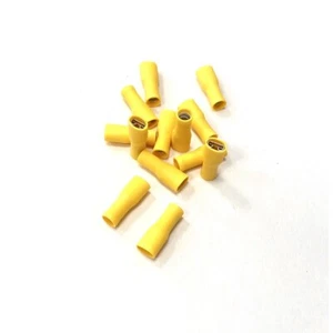 Yellow Female Spade Terminals Fully Insulated 6.3mm Tab - Lucars Crimps - Picture 1 of 1
