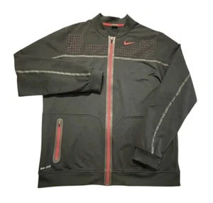 Nike Elite Tech Jacket Mens XXXLT Black Full Zip Fleece Lined Performance 396026 - Picture 1 of 10