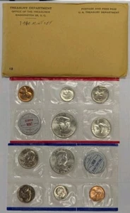 (1) 1960 P&D United States SILVER Mint Set in Original Packaging - Picture 1 of 6