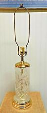 Vintage Crystal Clear Table Lamp - 24% Lead Hand Cut Crystal- W. Germany