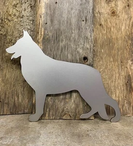 RAZA DE PERRO PASTOR ALEMÁN PERSONALIZADO ACERO METAL ARTE PARED HOGAR JARDÍN REGALO - Imagen 1 de 10
