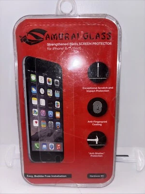 Samurai Glass iPhone 8/7/6s/6 Strengthed Glass Screen Protector Hardness 9H - Image 1 of 3