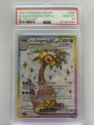 Alolan Exeggutor ex 225/191 Sv08: Surging Sparks Holo - Image 1 of 2