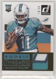 2015 Panini Donruss Rookie Threads Prime /49 Devante Parker #DRT-DVP Rookie RC