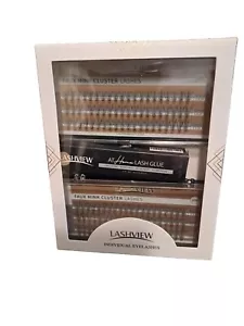 Faux Mink Natural Look Individual Cluster Lashes 10-16MM Black 120 Ct - Picture 1 of 5