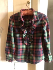 Ralph lauren Girls Plaid Check Shirt Age 14 Red/green/blue ❤️ - Picture 1 of 7