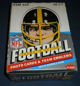 Fleer Team 1984 en acción NFL fútbol americano caja de cera vacía - Imagen 1 de 6
