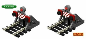 Nuevo en caja calibre ho / oo prosas bf-oo-10 2x paradas de amortiguación con luz - Imagen 1 de 3