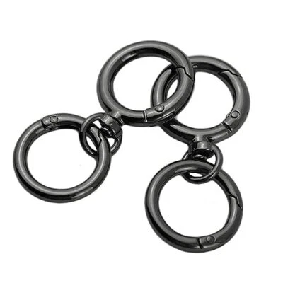 Swivel Snap Hook Lanyard Snap Hooks Key Chain Clip Hooks Lobster Clasp Black - Image 1 of 4