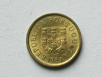 Portugal 1984 1 ESCUDO Coin AU with Toned-Lustre - Image 1 of 2