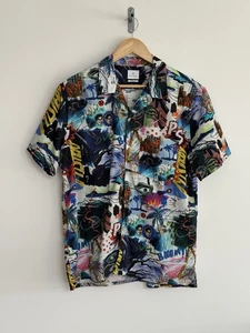Camisa Paul Smith Manga Corta Vacaciones Hawaianas Multicolor Graffiti M/Calce Casual - Imagen 1 de 11