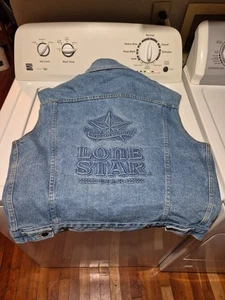 Kleine Jeans Lone Star Beer Of Texas Weste Vintage Top Herren - Bild 1 von 9