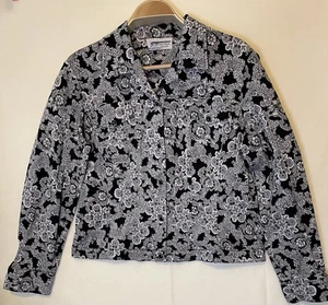 Central Falls Damen Vintage Jacke schwarz/weiß (ohne Größenetikett - siehe Bilder) - Bild 1 von 8