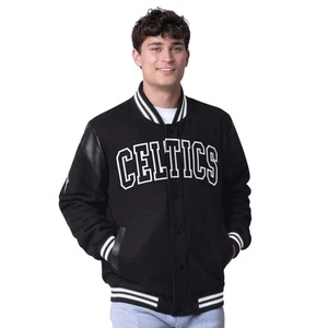 Para hombres G-III Sports por Carl Banks Negro Boston Celtics Bolso sin asas Bateador a presión completa - Imagen 1 de 2