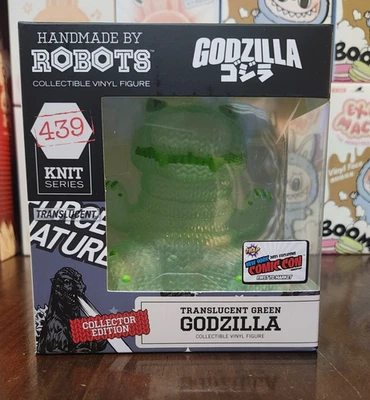 NYCC 2025 exclusivo TRANSLÚCIDO VERDE GODZILLA hecho a mano por robots edición limitada NUEVO Foto 1 de 4