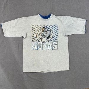 Vintage Georgetown Hoyas Shirt Mens XL Grey Gray Delta USA NCAA - Picture 1 of 13