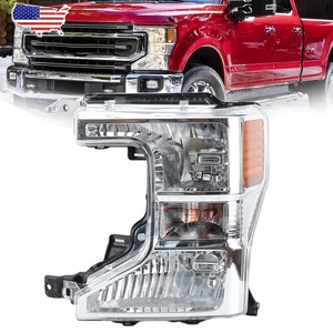 For Ford F250 F350 2020-2022 Left SuperDuty Driver Halogen Headlight Headlamp LH - Picture 1 of 13