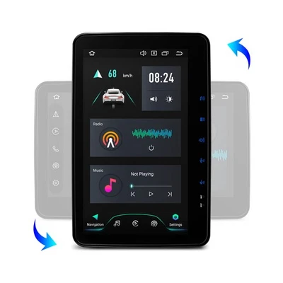 10,1" Drehbarer Autoradio Doppel 2 DIN Octa Kern Android 14 64GB 4G LTE GPS Navi - Bild 1 von 4