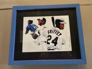 Griffey Jr Lithograph 3/250, Signed By Artist 16” X 13” Beautiful! - Picture 1 of 4