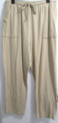 Женские XL желтовато-коричневый эластичной эластичный пояс W/галстук повседневный пулон брюки от Blair - Изображение 1 из 4