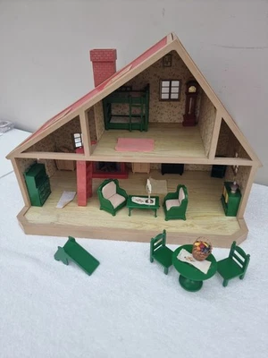 Casa de campo y muebles y accesorios vintage de lujo Sylvanian Families 1985 Foto 1 de 4