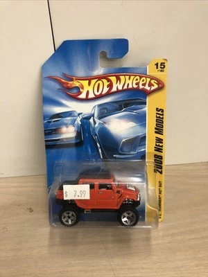 Hot Wheels 2008 New Models Hummer H2 SUT Orange 015/196 New Sealed - Image 1 of 4