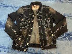 True Religion Blue Denim Jacket Size Medium - Picture 1 of 5