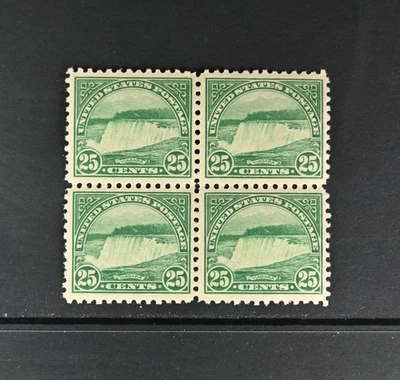 USA Scott # 568 Block of 4 F-VF OG Top Hinged, Bot NH 20th Century Stamps Cat$87 - Image 1 of 3