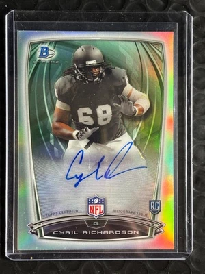 2014 Bowman - Rookie Chrome Refractor Autograph Cyril Richardson (AU, RC) Bills - Image 1 of 2