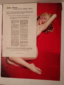 Marilyn Monroe Golden Dreams Poster with Rare Advertising insert - Picture 1 of 2