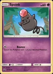 Pokemon - Spoink #59/168 - SM - Himmelssturm Common - Bild 1 von 2