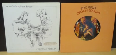2 PROMO NM LOT ARLO GUTHRIE/PETE SEEGER PRECIOUS FRIEND & CIRCLES & SEASONS - Image 1 of 4