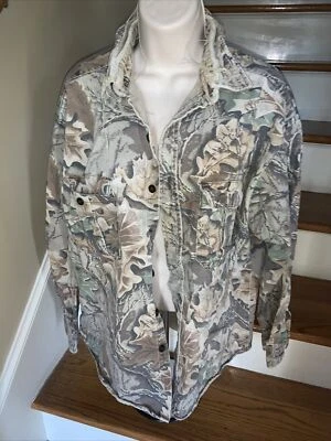 WALLS Frayed Collar Rugged Camouflage Hunting Jacket Shirt Size Large ❤️tw11j45 - Image 1 of 4