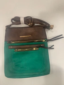 Dasein grüne leichte Umhängetasche Schultertasche Reisetasche mit Reißverschluss - Bild 1 von 11