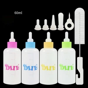 60ml Puppy Kitten Feeding Bottles Feeder Pet Nursing Bottle With Cleaning Brush - Picture 1 of 8