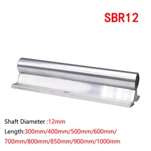 SBR12 Linear Rail Slide Guide Rod Length 300/400mm-1000mm Shaft Diameter 12mm - Picture 1 of 5