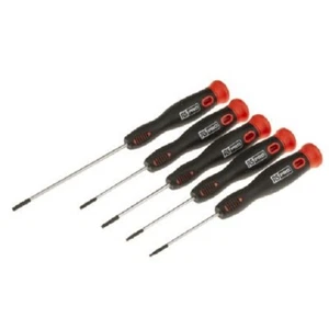 RS Pro PRECISION TORX SCREWDRIVER SET 5Pcs T6-T10 Rotating Cap, Tri-Lobe Shape - Picture 1 of 4