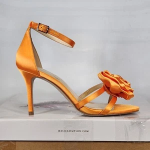 Size 6.5 - Jessica Simpson Torny - Sweet Clementine Satin - Rose Scented - Picture 1 of 8