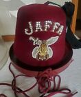 Jaffa Masonic Shriner Velvet Vintage Jeweled Fez
