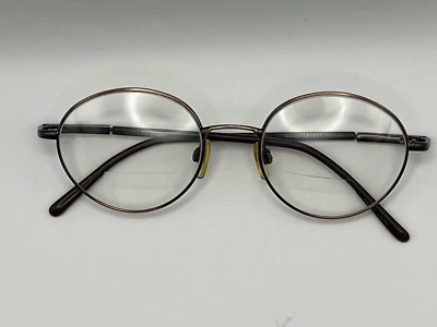 Vintage Antique-Brown Round Metal Eyeglasses Frames - Image 1 of 4