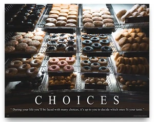 Póster motivacional donut impresión artística pastelería chef cafetería decoración de pared  - Imagen 1 de 5