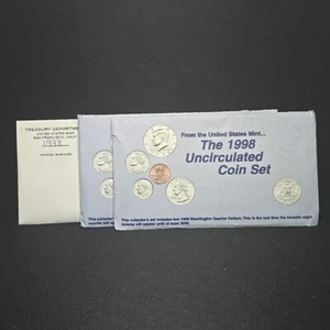 3- 1998 United States Uncirculated Coin Sets With Philadelphia And Denver Marks - Picture 1 of 7