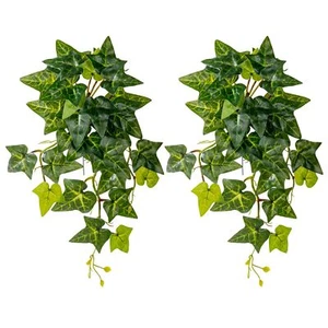 2 PCS Artificial Morning Glory Plants Realistic Ivy Vines Indoor Decor - Picture 1 of 9