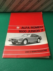 ALFA ROMEO Bedienungs- Und Wartungsanleitung 1.6 JUNIOR ZAGATO AUSGABE 10/1972 - Bild 1 von 1