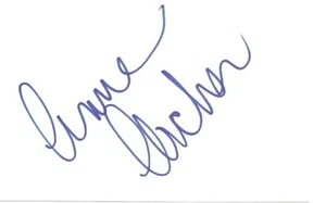 Anne Archer signed 4x6 index card - Picture 1 of 2