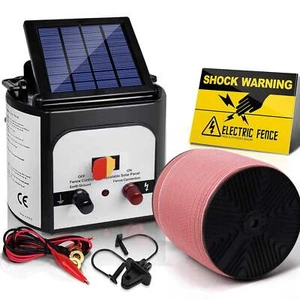 Giantz Fence Energiser 8KM Solar Powered Electric 2000M Poly Tape - Picture 1 of 6